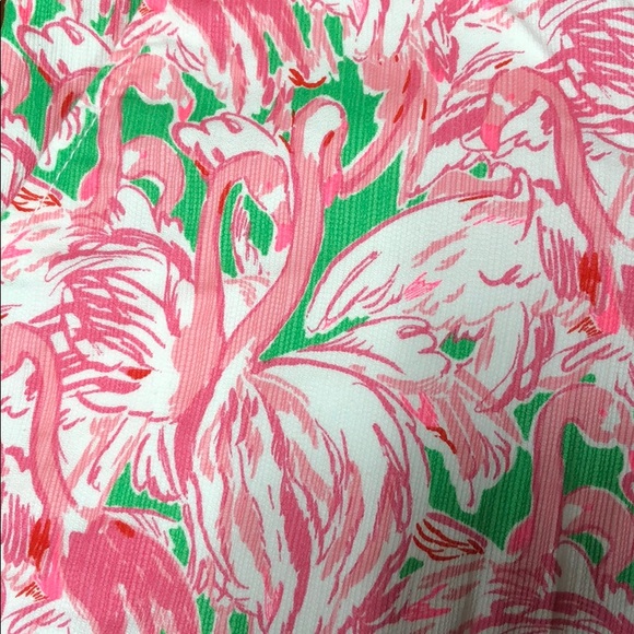 Lilly Pulitzer pink flamingos shorts - Picture 2 of 8